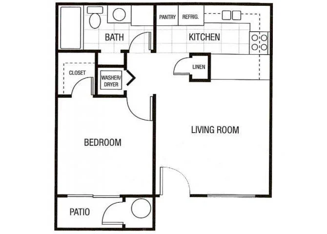 One Bedroom 2090 2090 floor plan