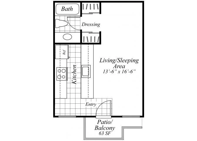 Studio 060 060 floor plan