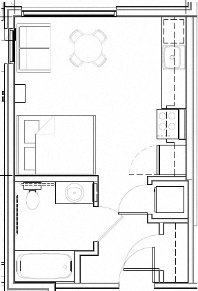 Studio 206 206 floor plan