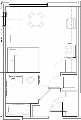 Studio 307 307 floor plan