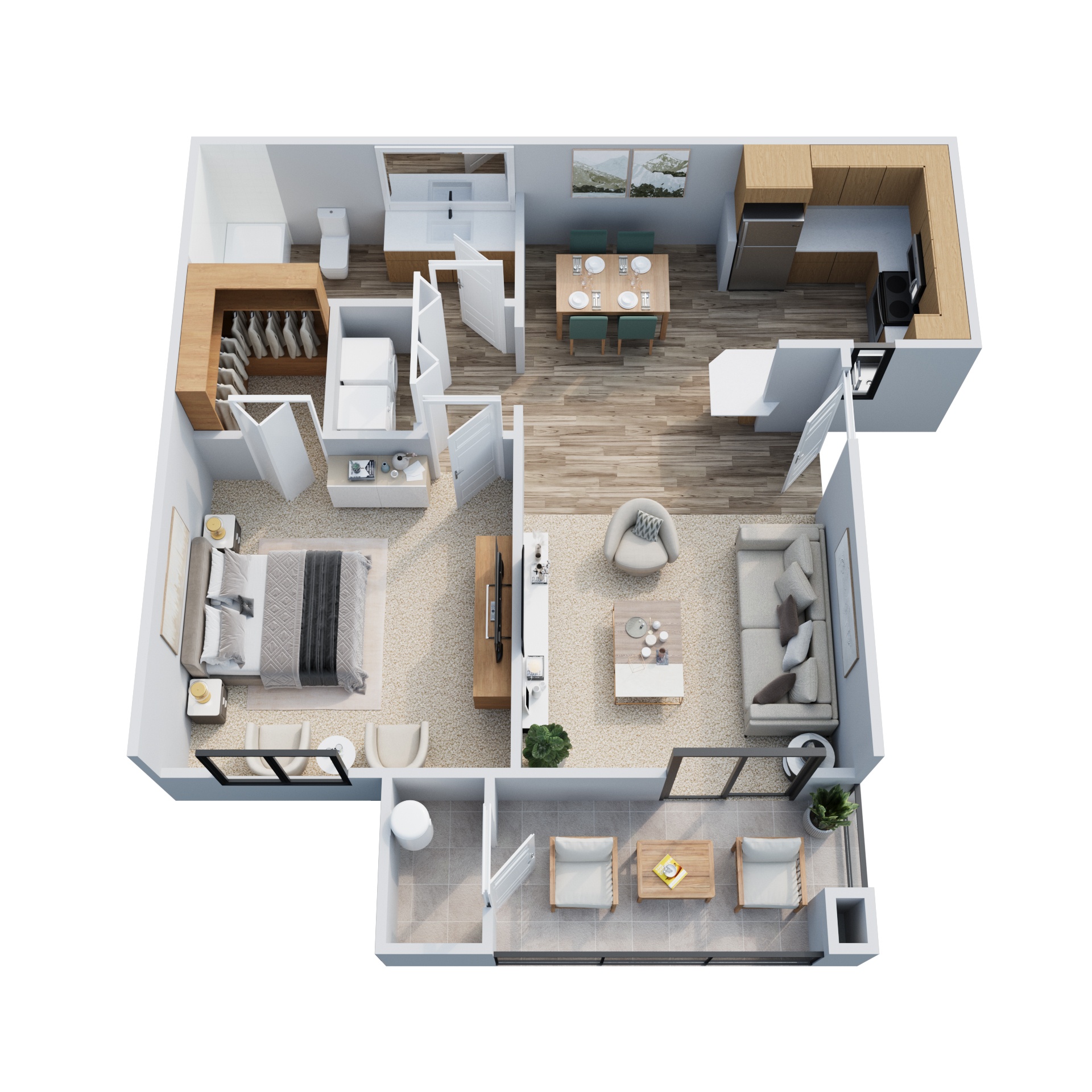 CAPRI - 750 SQUARE FEET 221 221 floor plan
