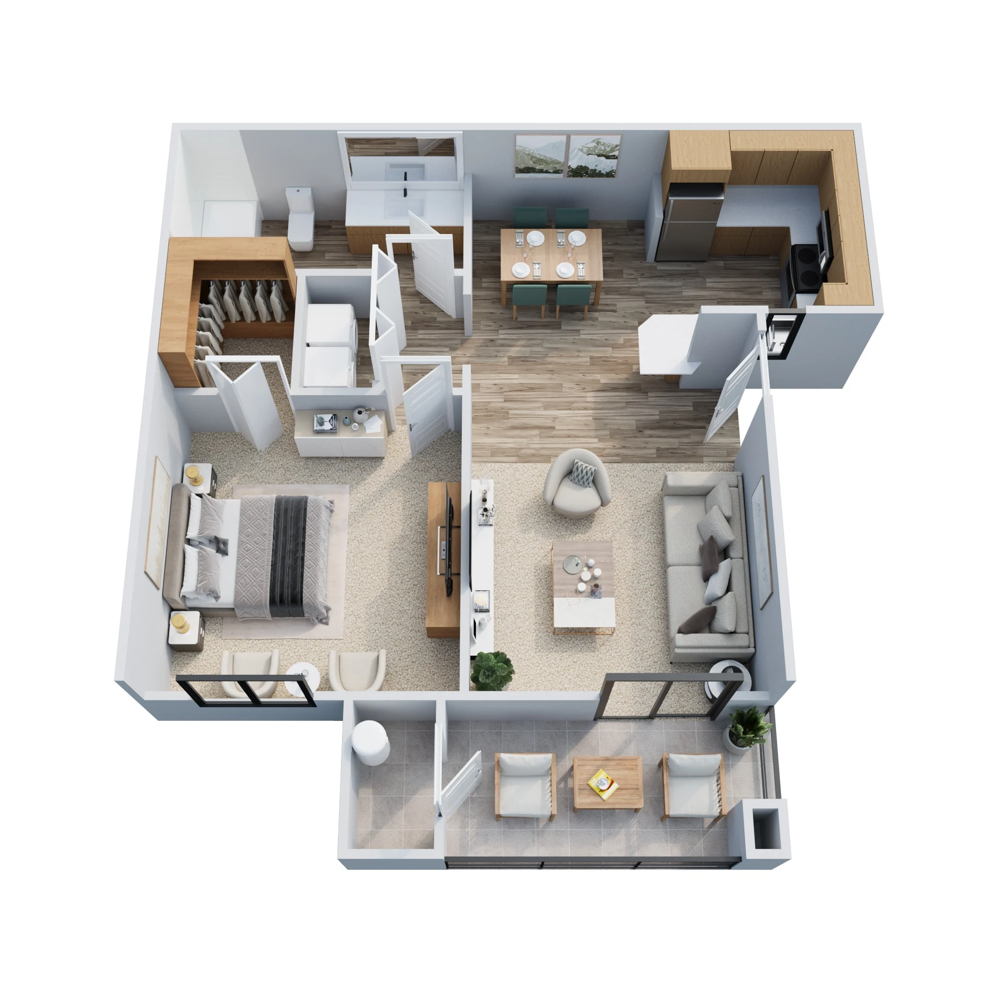 CAPRI - 750 SQUARE FEET 230 230 floor plan