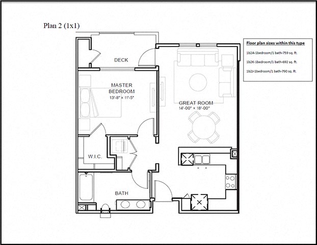 Plan 2 B308 B308 floor plan