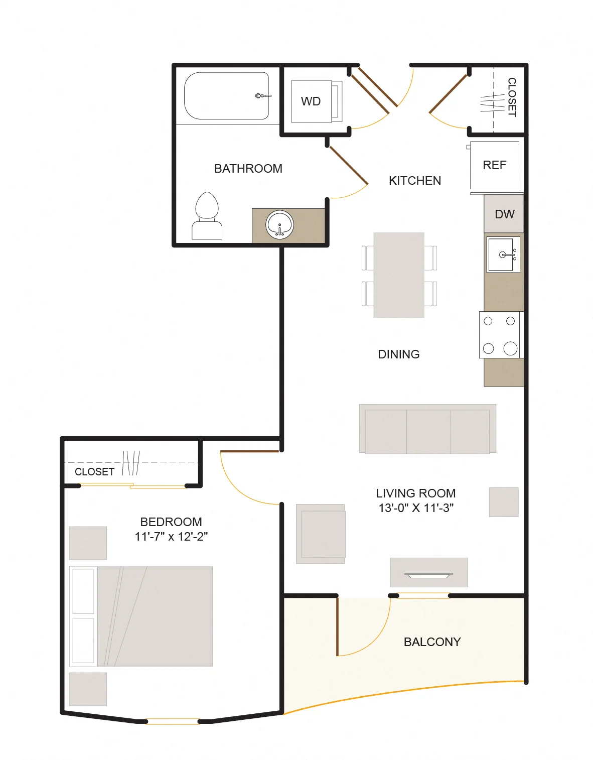 B1 (1x1) 0346 0346 floor plan