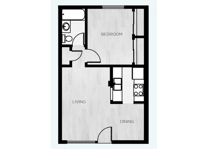 ONE BEDROOM 35 35 floor plan