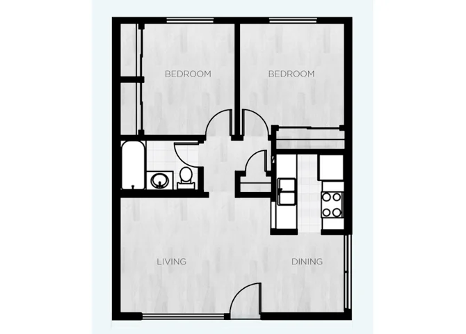TWO BEDROOM 33 33 floor plan