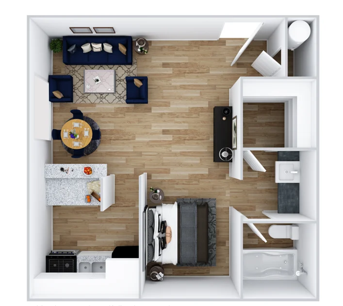 Studio 223 223 floor plan