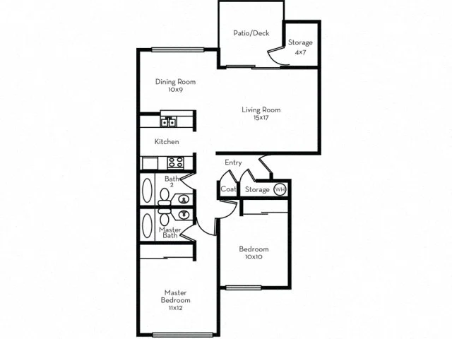 2x2 804W 804W floor plan