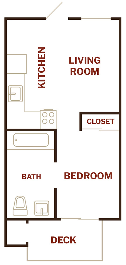 The Boardwalk A210 A210 floor plan