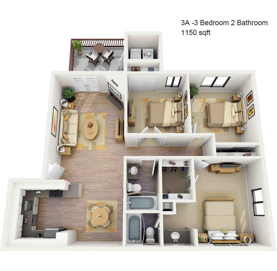 3A 144 144 floor plan