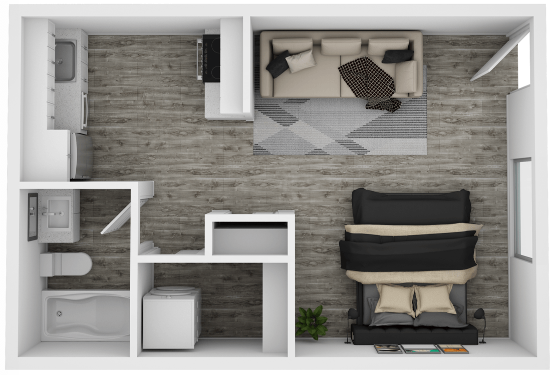 Studio 216 216 floor plan