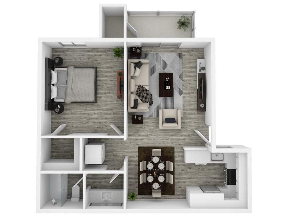 One Bedroom Large 250 250 floor plan