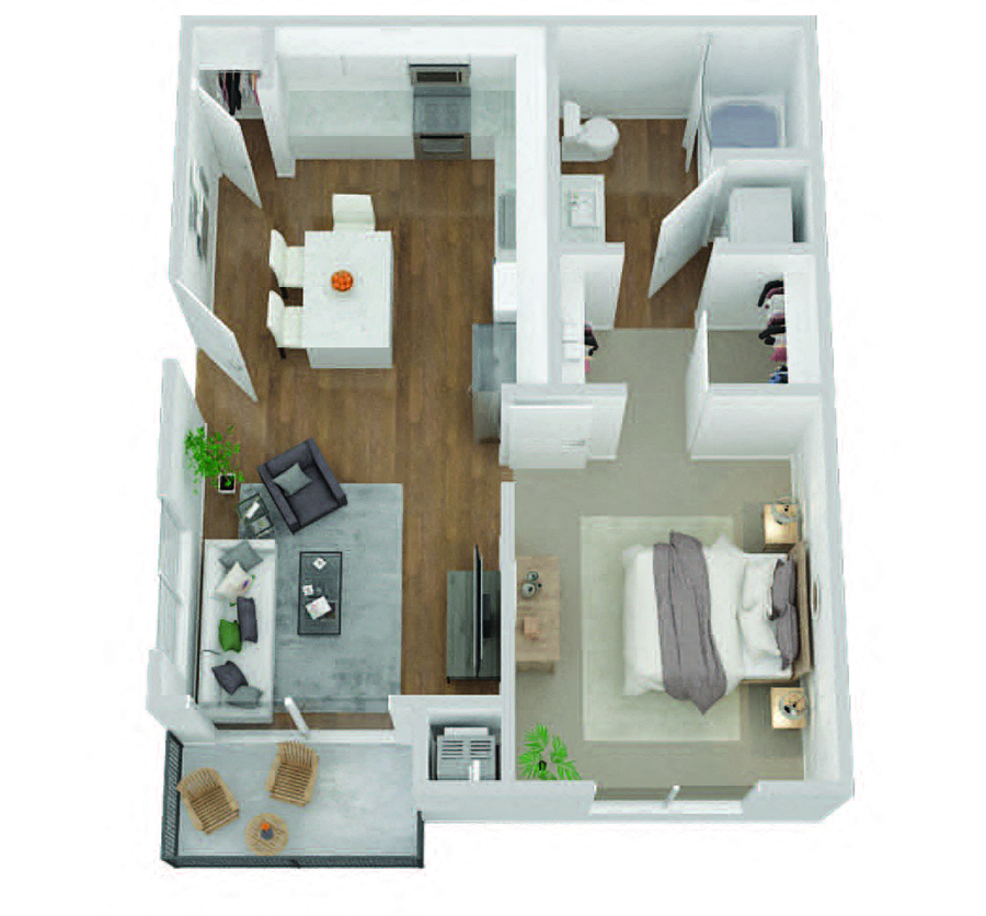 1x1 2203 2203 floor plan