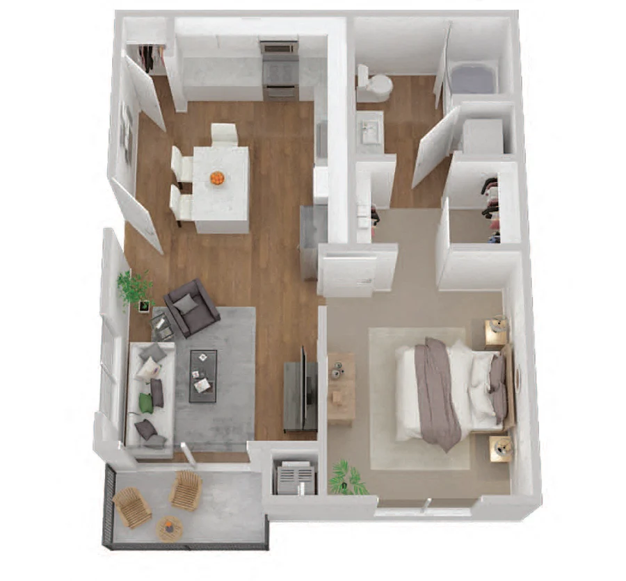 1x1 7307 7307 floor plan