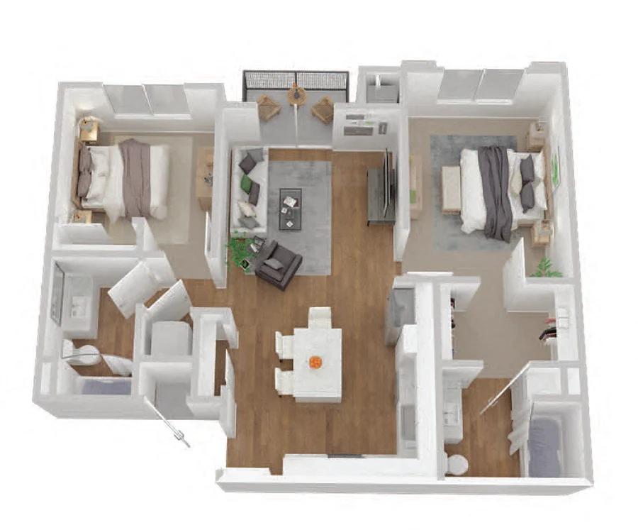 2x2 5304 5304 floor plan