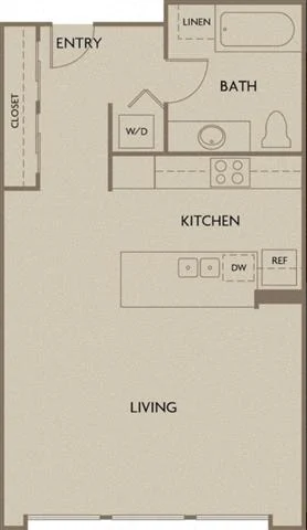 Studio (Industrial Lofts) 312 312 floor plan