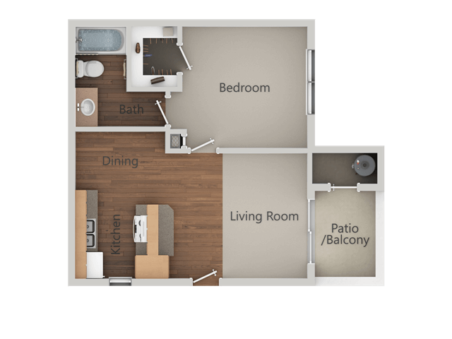 1X1 A 1112 1112 floor plan
