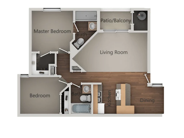 2X2 1023 1023 floor plan