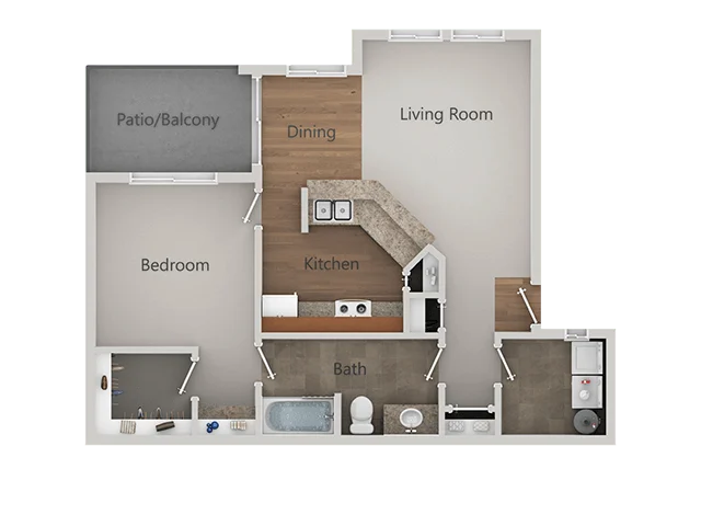 1X1 2056 2056 floor plan