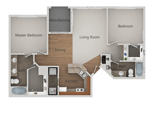 2X2 2057 2057 floor plan
