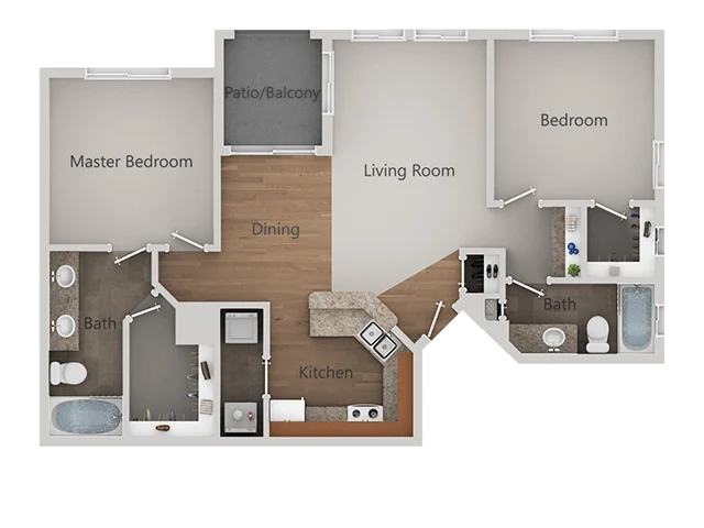 2X2 2069 2069 floor plan