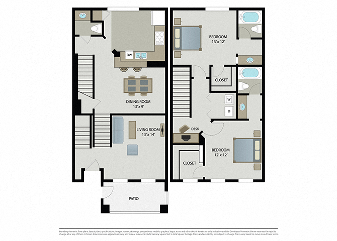 Georgetown – Townhome 01110 01110 floor plan