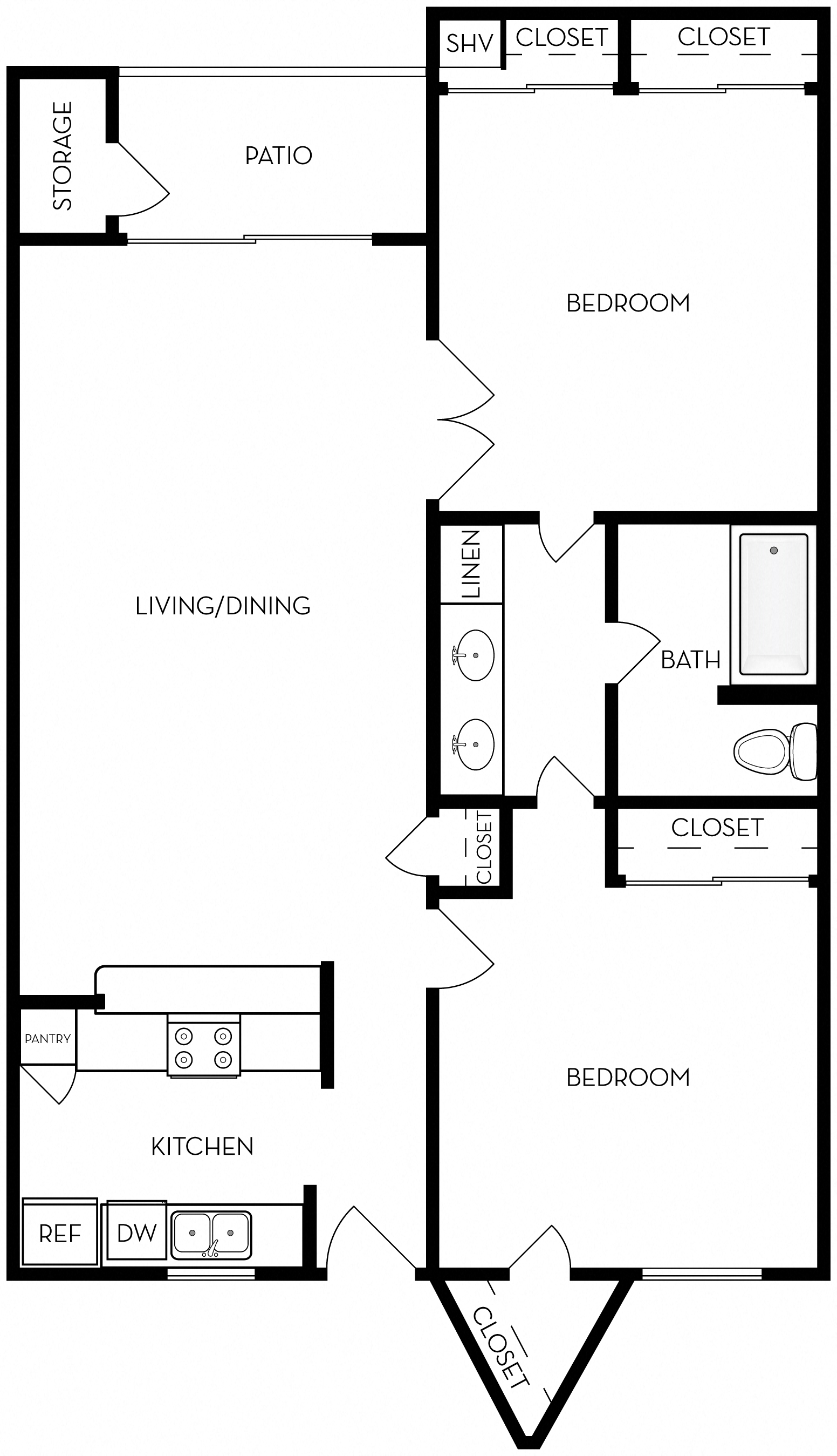 1B-Den A-A204 A-A204 floor plan