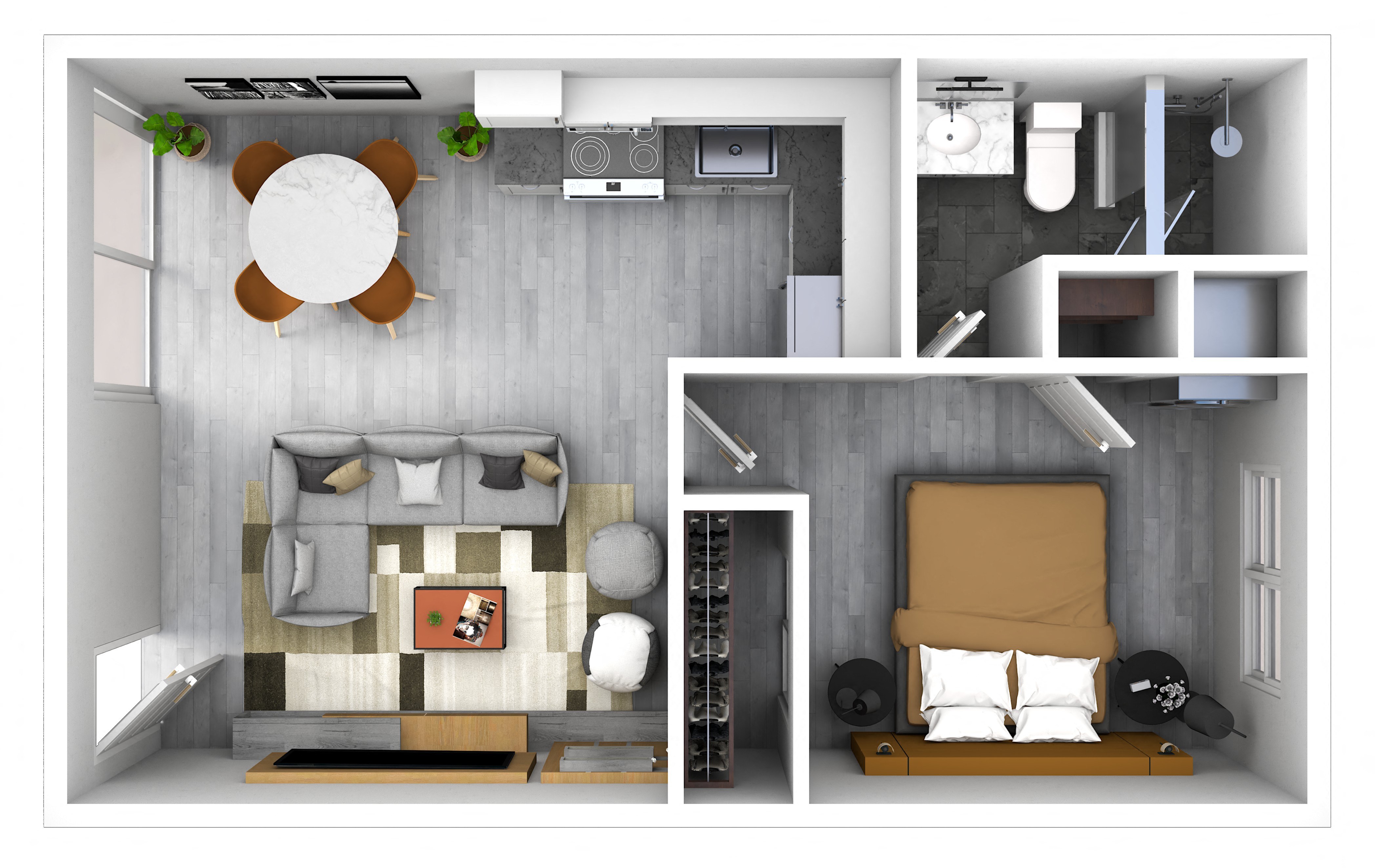 One Bedroom 09 09 floor plan