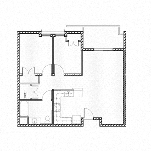 2 Bedroom 101 101 floor plan