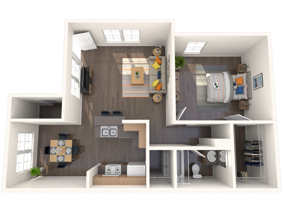 A1 1109 1109 floor plan