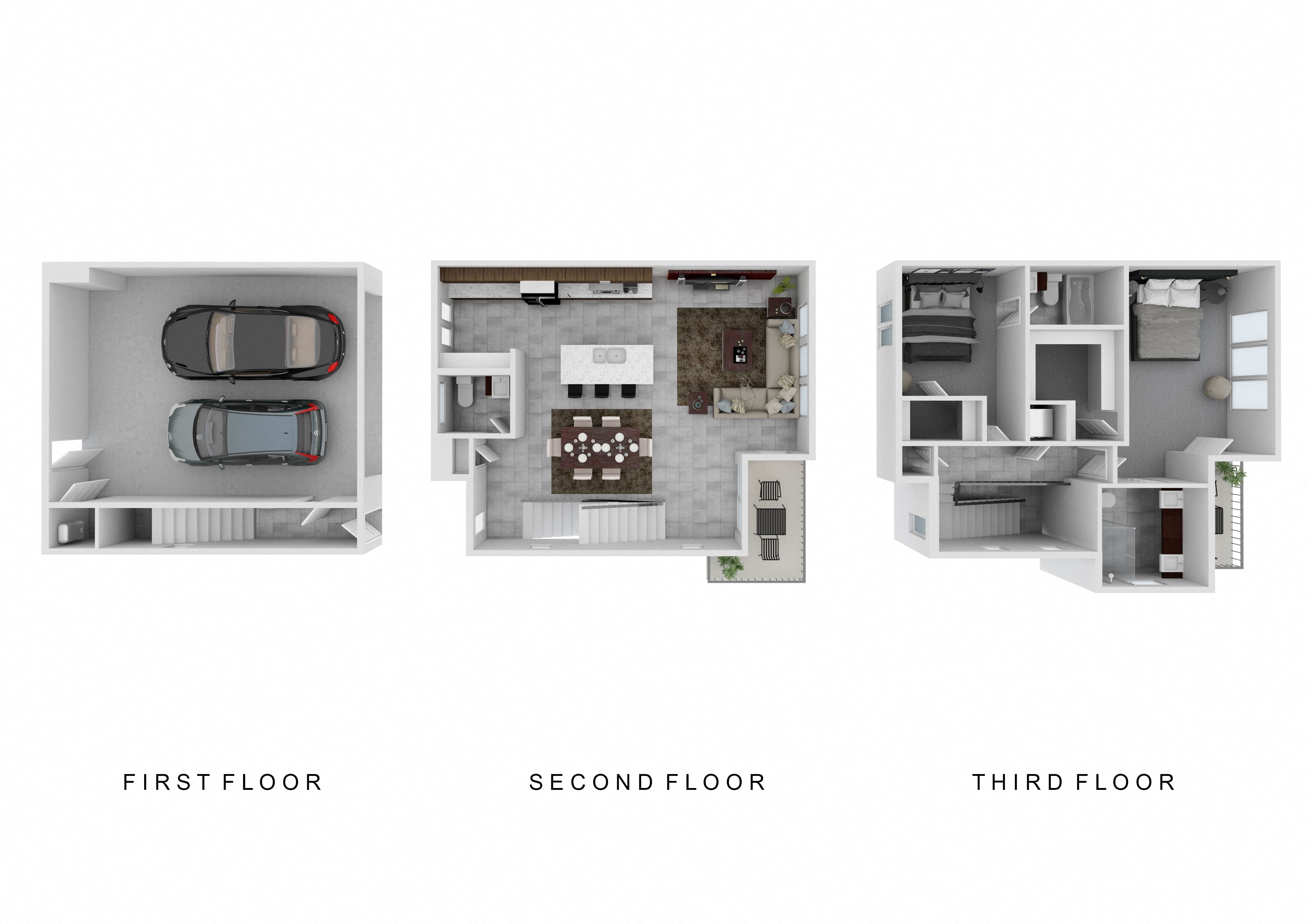 2x2.5 Standard Garage 265 265 floor plan