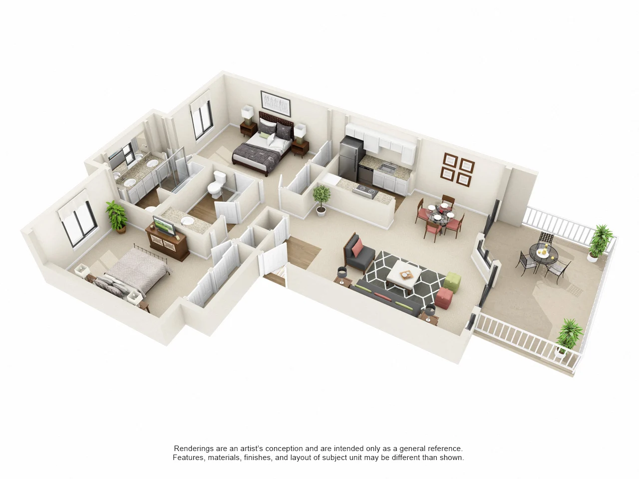 2x2 30E 30E floor plan