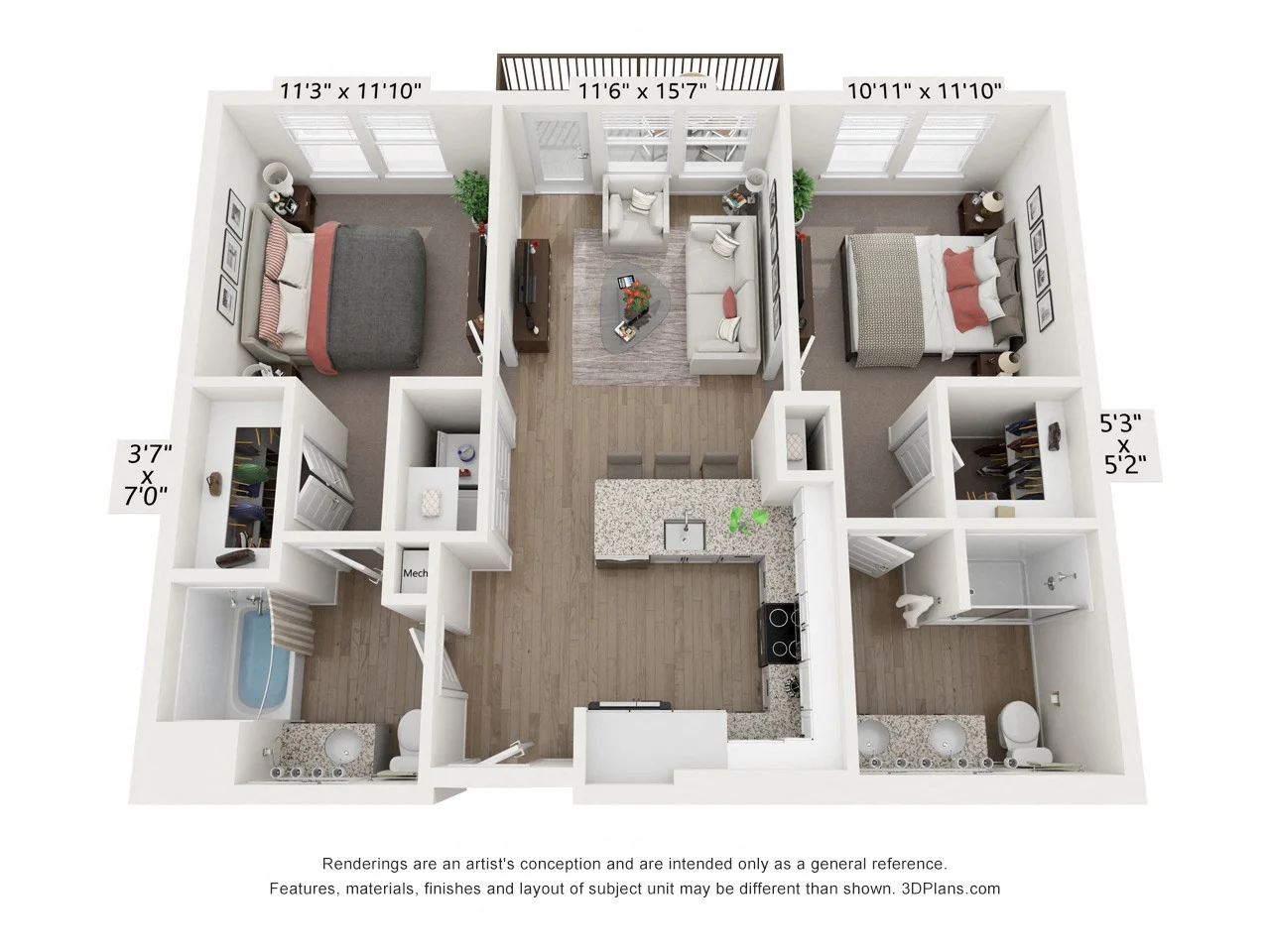 B1 - Lagoon 4107 4107 floor plan