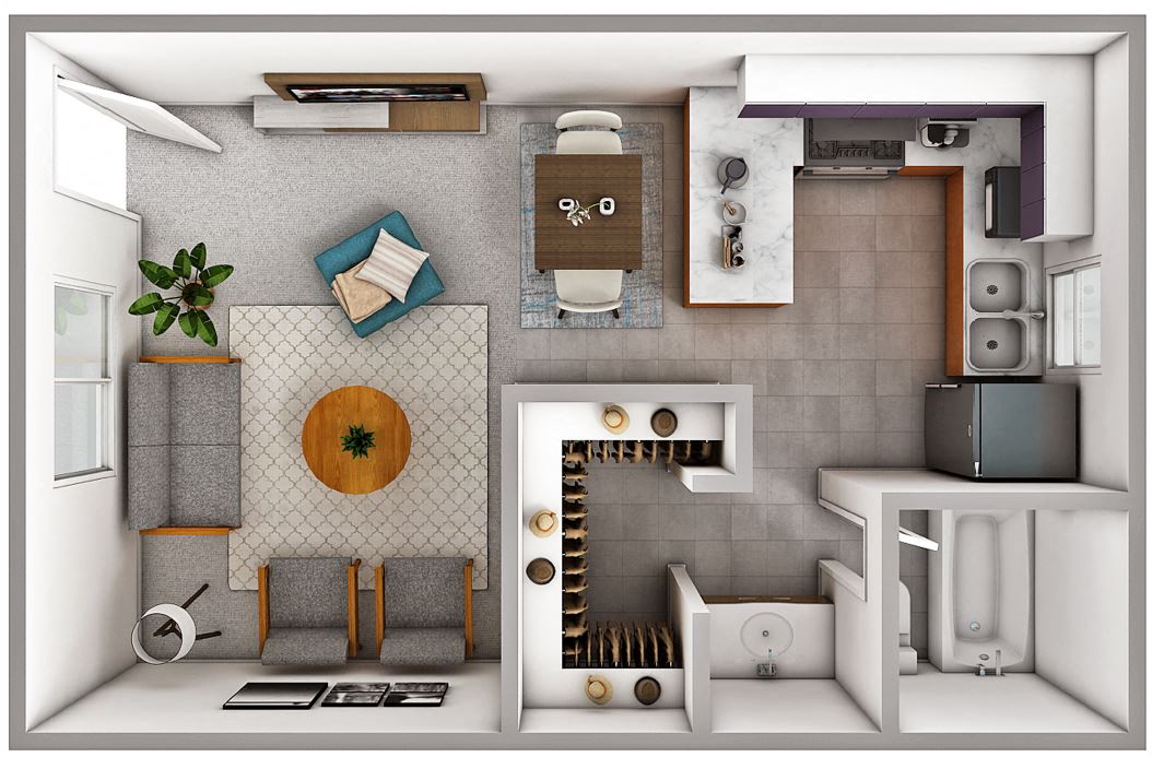 Studio 237 237 floor plan