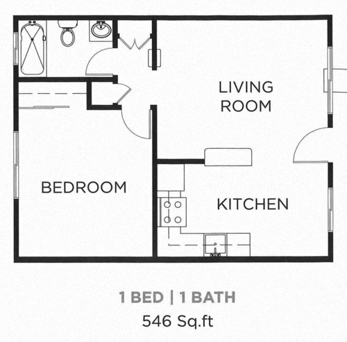 1x1 307-07 307-07 floor plan