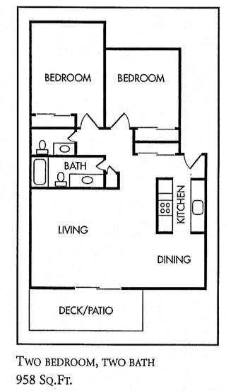 2 Bed - 1.5 Bath 97 97 floor plan