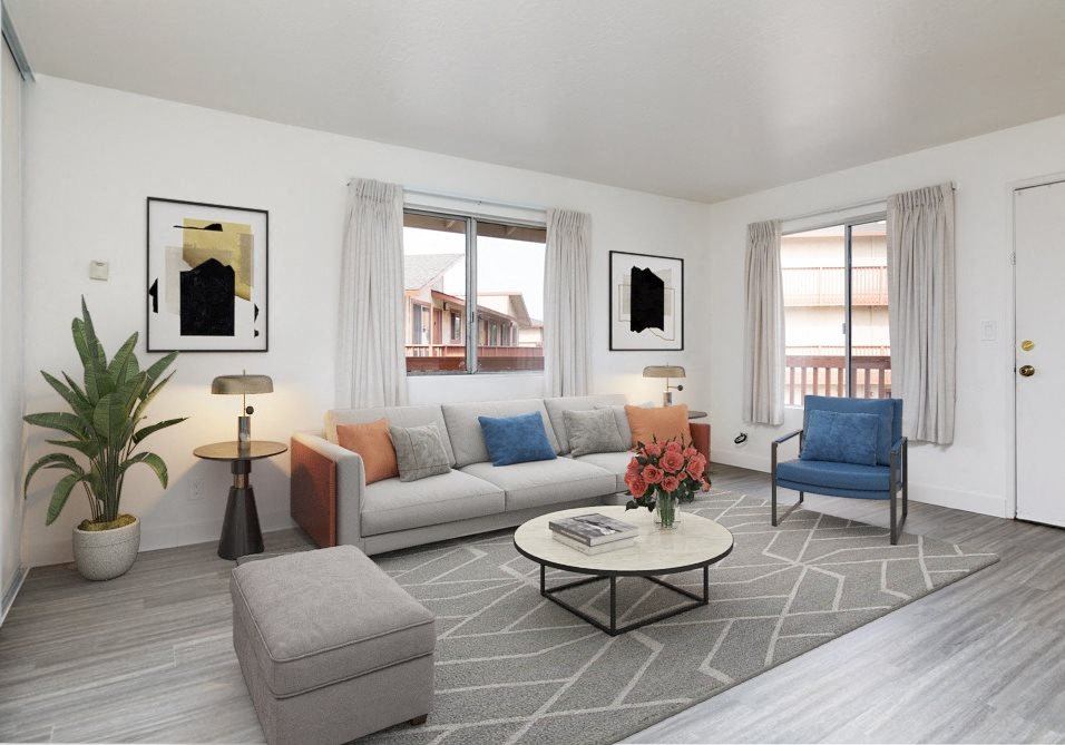 2 Bedroom 1 Bathroom 12E 12E floor plan