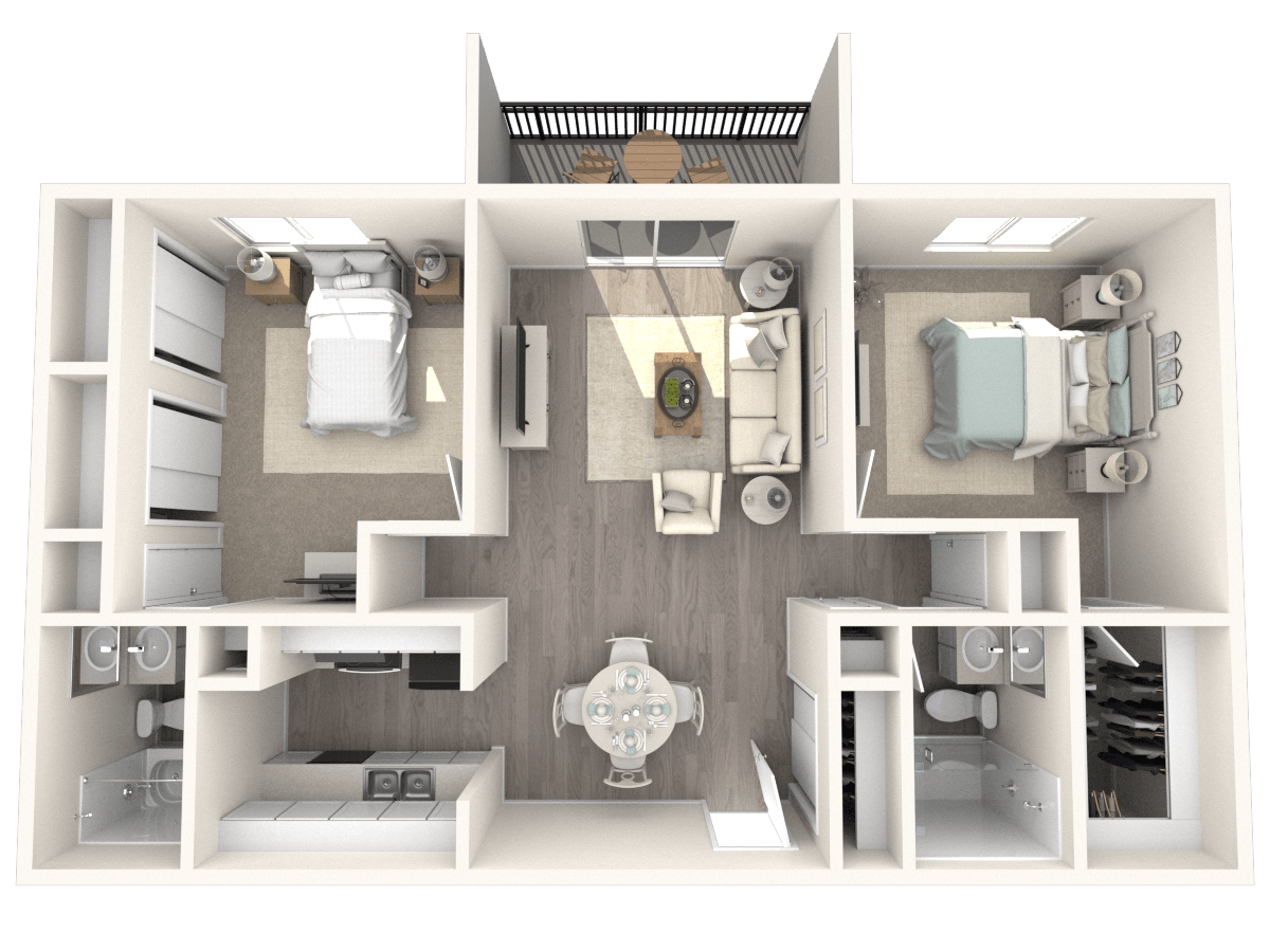 Renovated 2 Bed 2 Bath F-F11 F-F11 floor plan