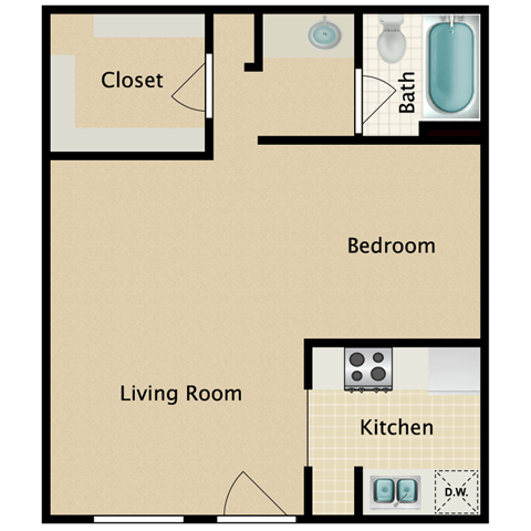 Studio 0163 0163 floor plan