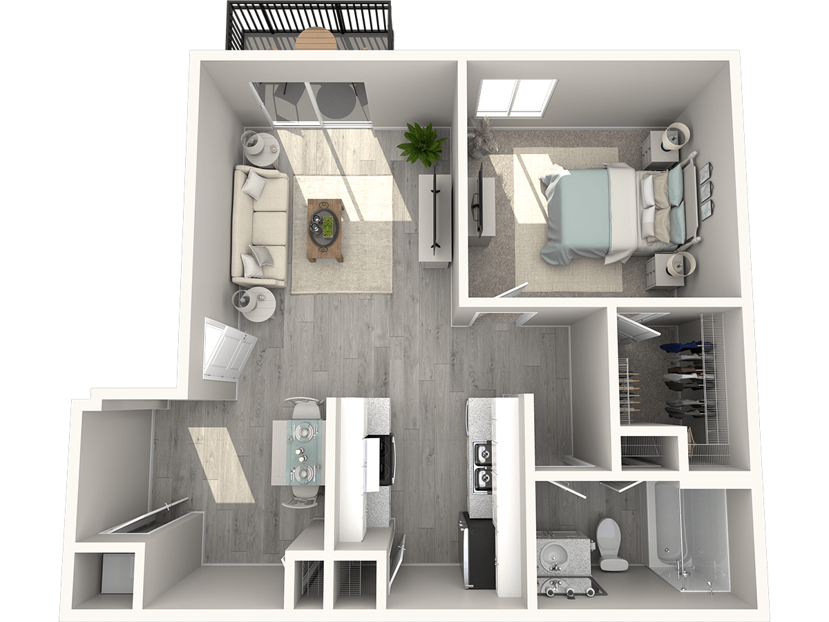 One Bedroom Small W203 W203 floor plan