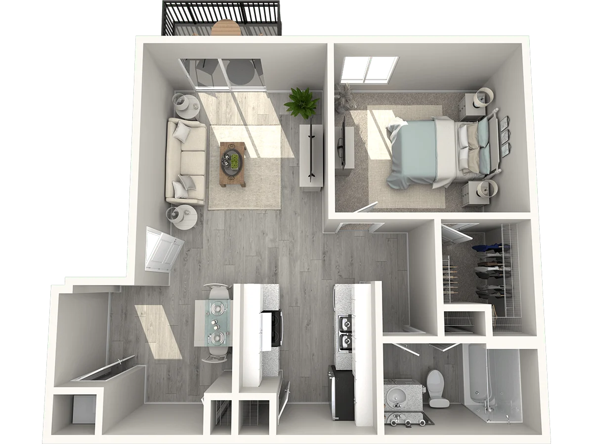 One Bedroom Small W258 W258 floor plan