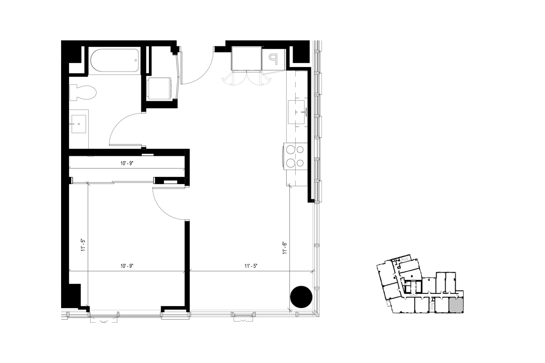 A2 1 Bedroom 0604 0604 floor plan