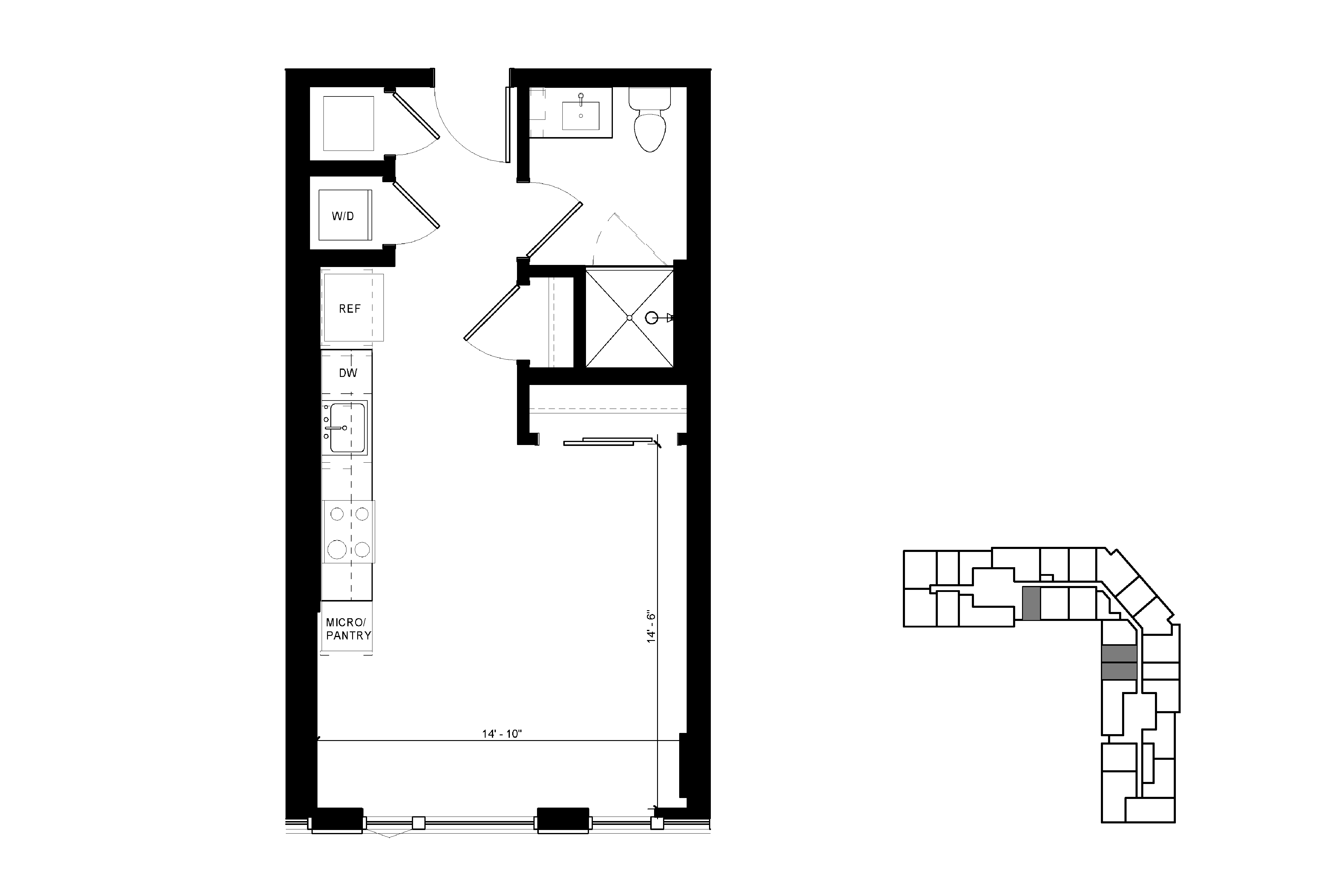 S1 Studio 1511 1511 floor plan