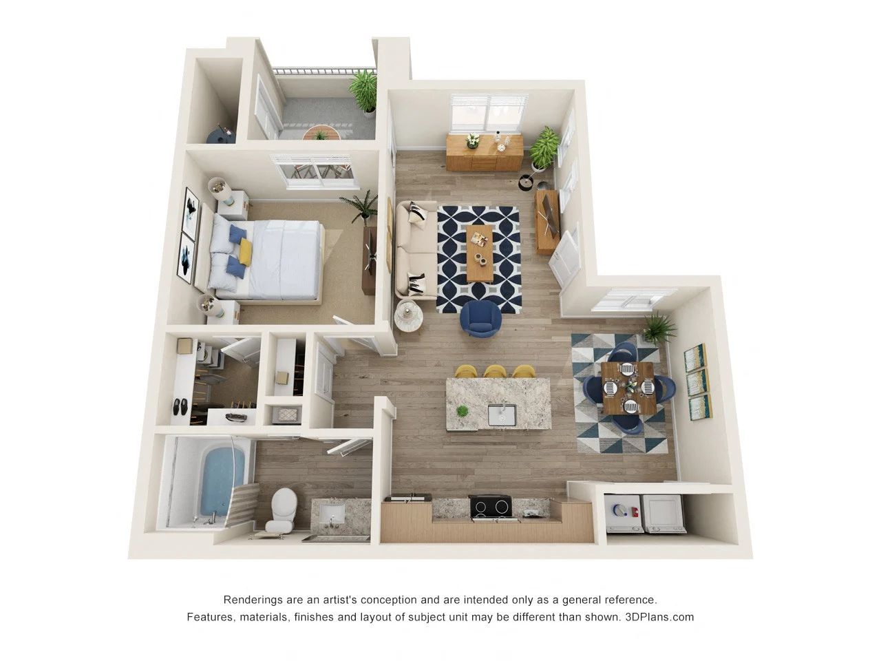 A1 1064 1064 floor plan
