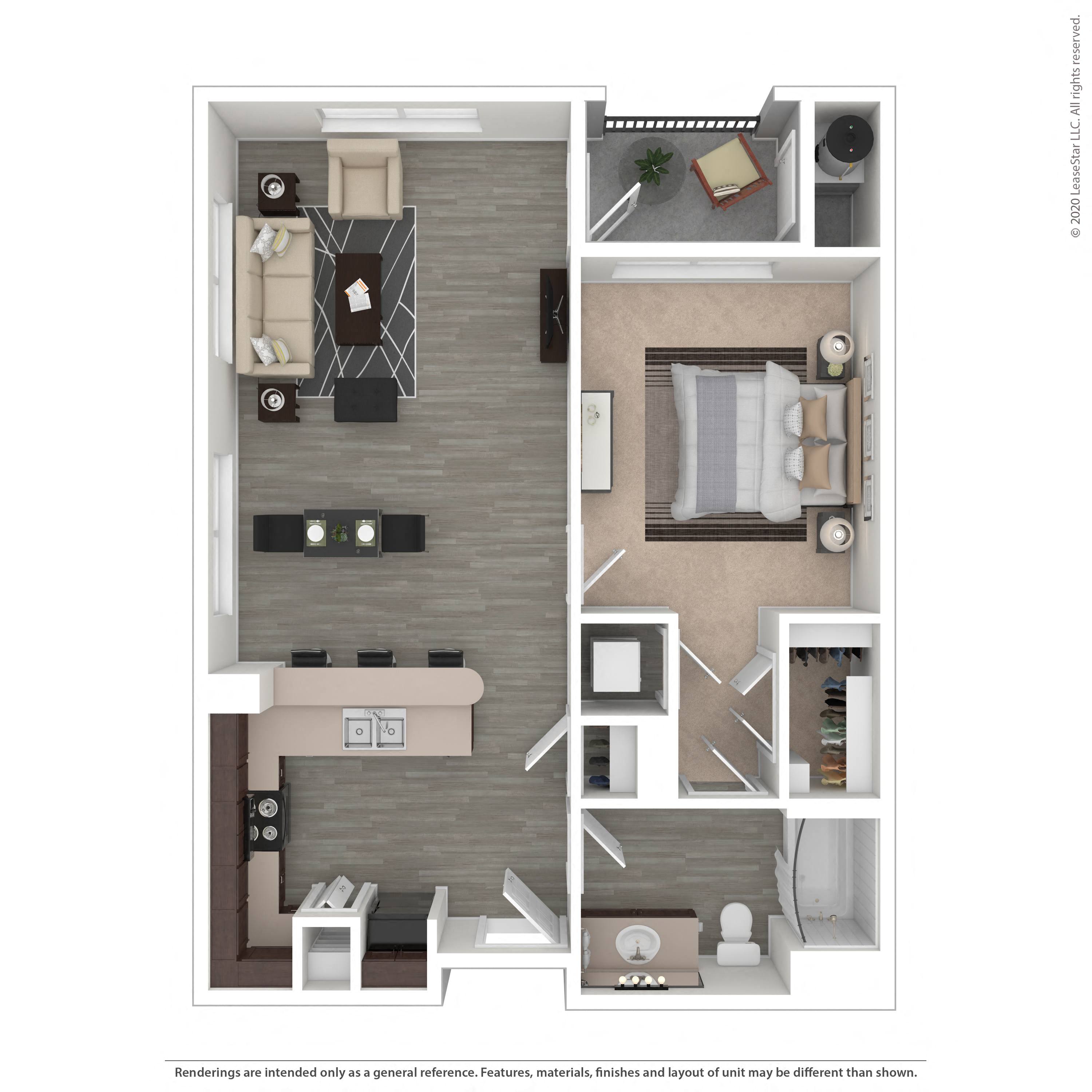 1B 2054 2054 floor plan