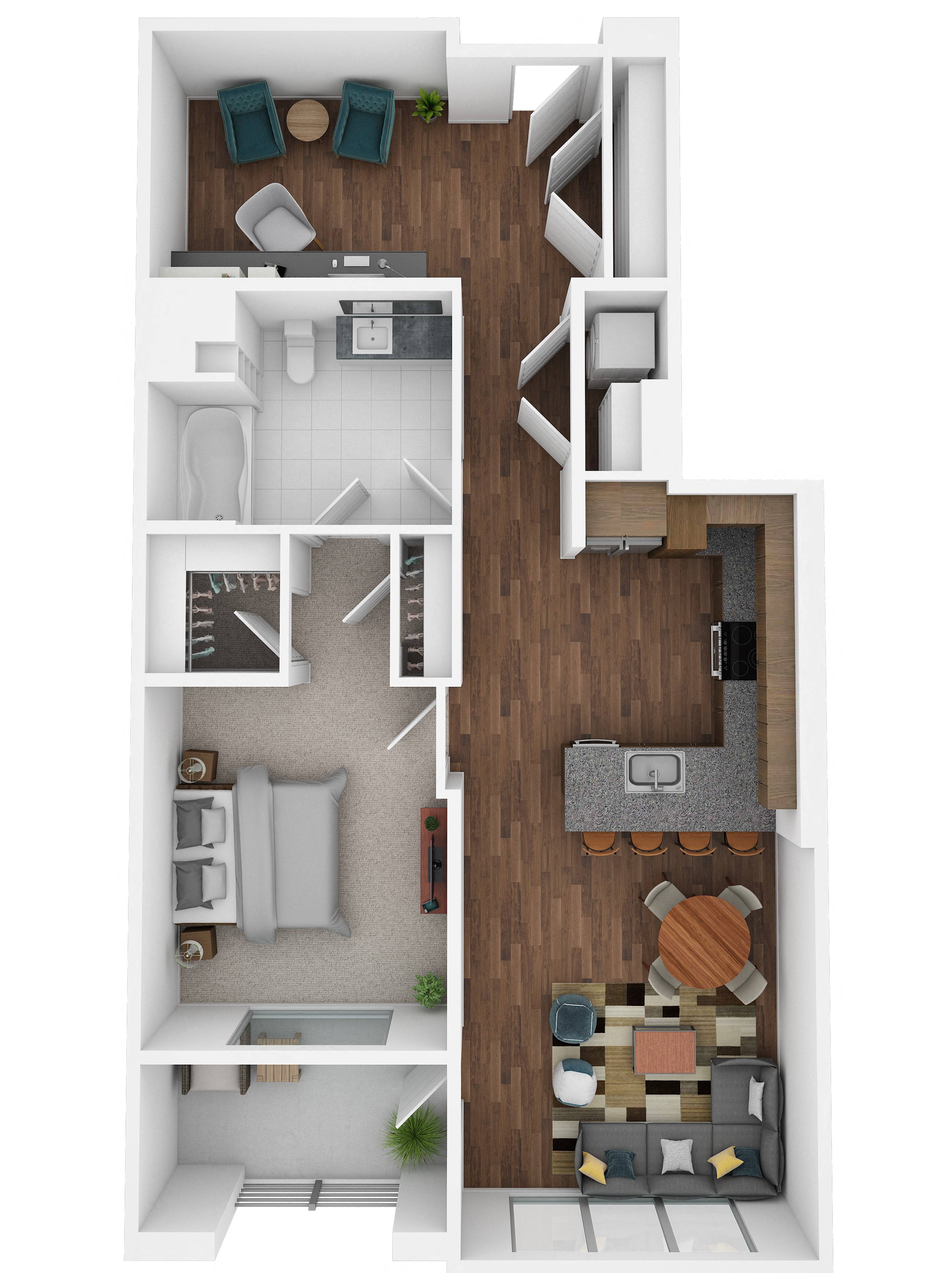 A1H 1-307 1-307 floor plan