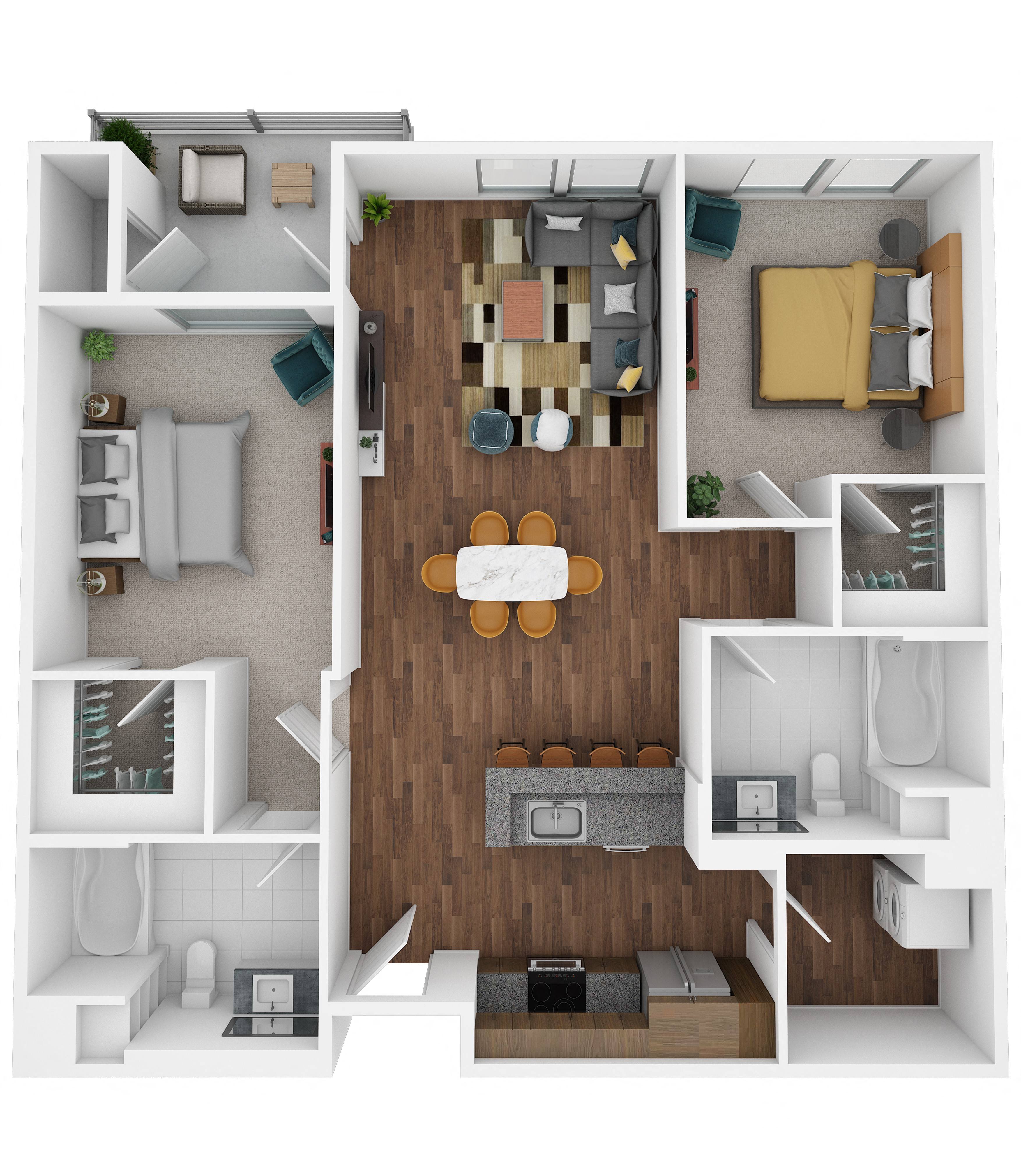 B2G 2-410 2-410 floor plan