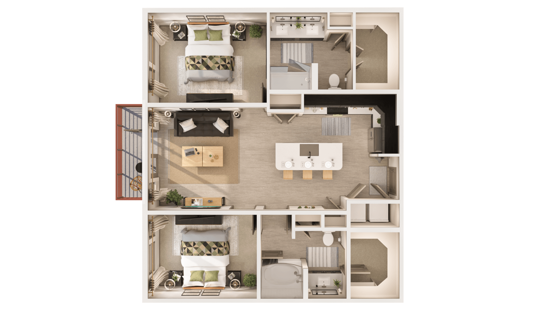 The Monroe B1 362 362 floor plan