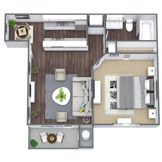 1x1 908 908 floor plan