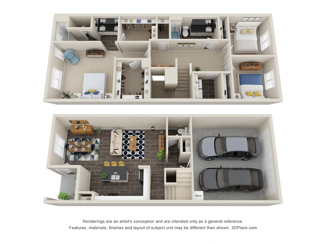 3B 1094 1094 floor plan